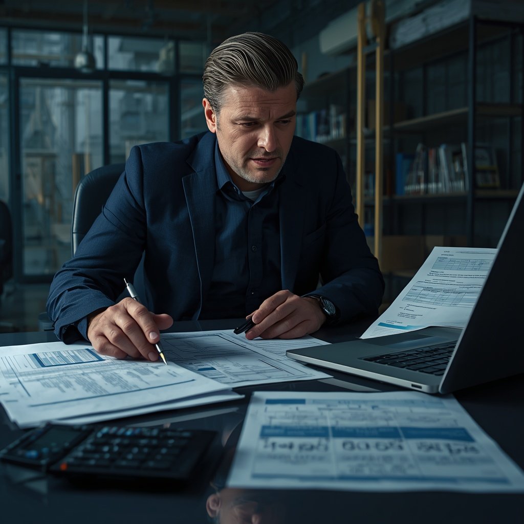 lucid-origin_A_realistic_construction_company_office_showing_financial_and_operational_challe-0
